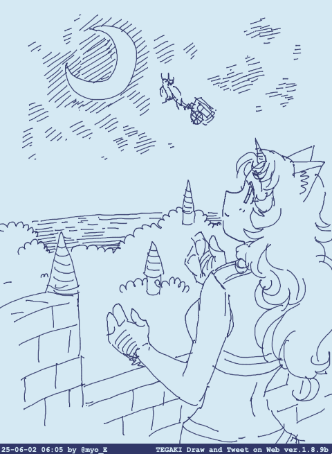 moon #tegaki_dt 