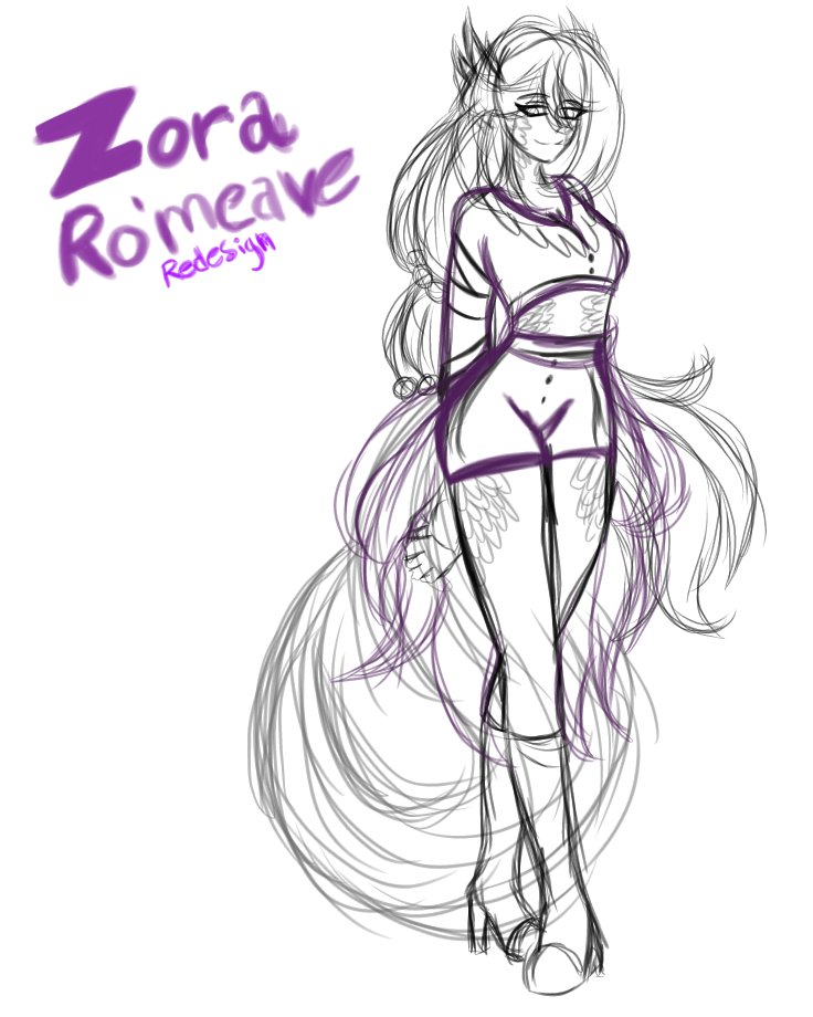 I haven't been drawing that much recently but I have been doing DND with my friends and this is the sketch of my DND girl

(Yes she's related to a Ro'meave don't question it)