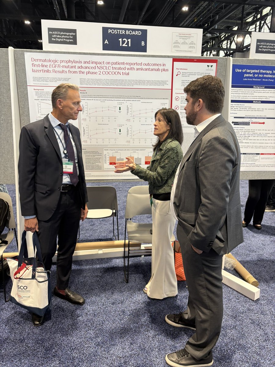 Mark Wildgust (he/him) (@mawildgust) on Twitter photo Great to see <a href="/jillfeldman4/">Jill Feldman</a> present results from #COCOON here at #ASCO25 on quality of life and prevention of skin reactions. At <a href="/JNJInnovMed/">J&J Innovative Medicine</a> we work collaboratively with all in the medical community to advance care for patients. #MyCompany Great to see <a href="/jillfeldman4/">Jill Feldman</a> present results from #COCOON here at #ASCO25 on quality of life and prevention of skin reactions. At <a href="/JNJInnovMed/">J&J Innovative Medicine</a> we work collaboratively with all in the medical community to advance care for patients. #MyCompany