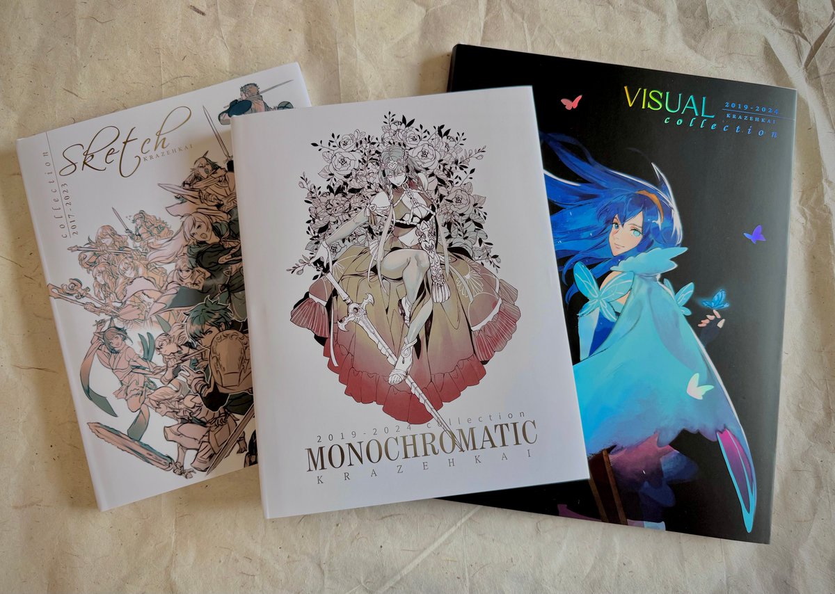 The remaining stock of my art books are ✨now available✨ on my online shop ( chumei.store )~  Thank you to my kickstarter backers for helping to bring these books to life! 🥰 

**Shipping to USA only at this time**