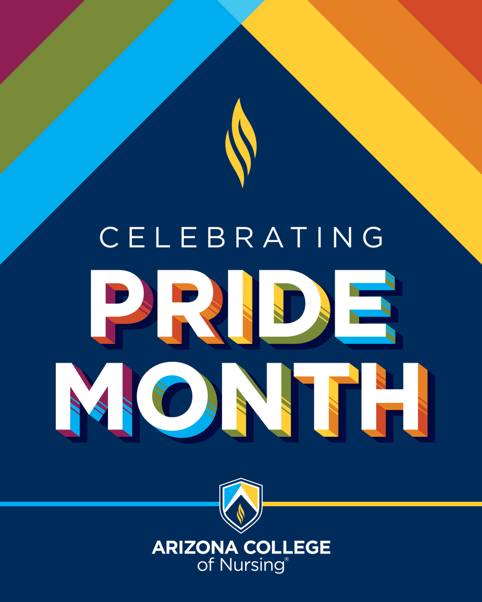ArizonaCollege's tweet photo. Happy Pride Month from Arizona College of Nursing! 🏳️‍🌈 

We proudly stand with the LGBTQ+ community, embracing diversity, and inclusivity. At AZCN, we believe that everyone deserves to feel safe, respected, and valued for who they are.

Let's continue to champion equality and support one another, not just this month, but every day.