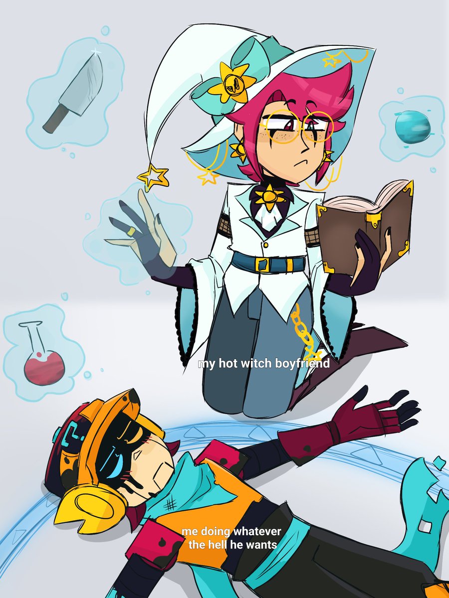 Idiot_drawssss's tweet image. I love drawing stupid bullshit like this :D
(It's an AU btw)

#BrawlStarsArt #BrawlStars #Badjokes