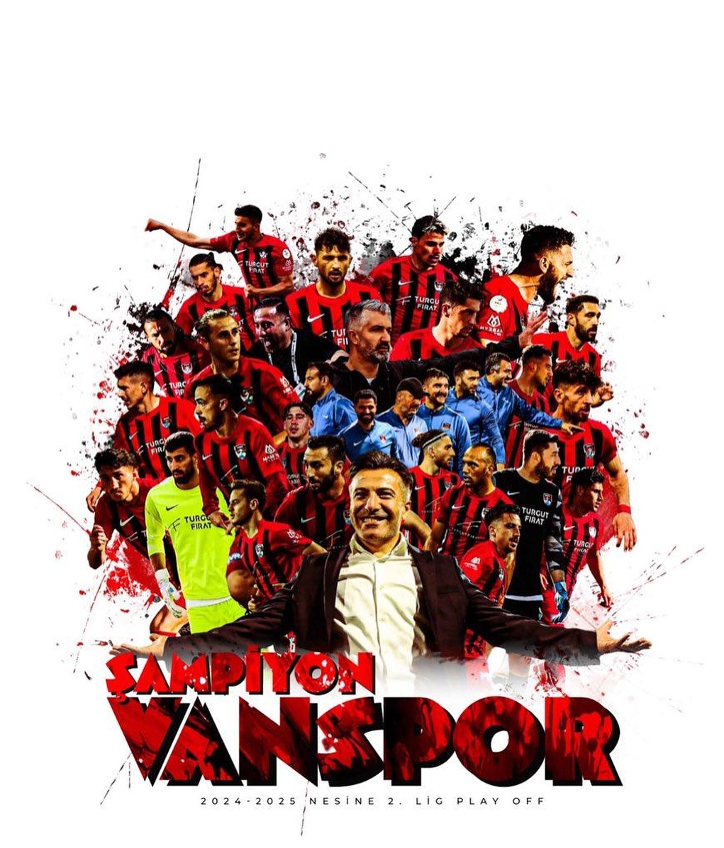 Uzun, zorlu ve yorucu bir lig mücadelesinin ardından 1.lige çıkmayı başaran şehrimizin takımı <a href="/vansporfk/">Vansporfk</a>'u yürekten tebrik ediyorum. 
Süperlig yolunda takımımıza başarılar diliyorum.
#ŞampiyonVanSpor