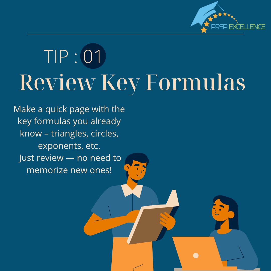 PrepExcellence's tweet image. Don’t stress — get smart.
Most of your prep is already done. Now it’s all about staying sharp, focused, and calm.

📚 Slide through for focused tips.
Tag your study buddy or share this with someone who needs a boost 📲

#SATStrong #TestDayTips #SATSquad #StudyMotivation
