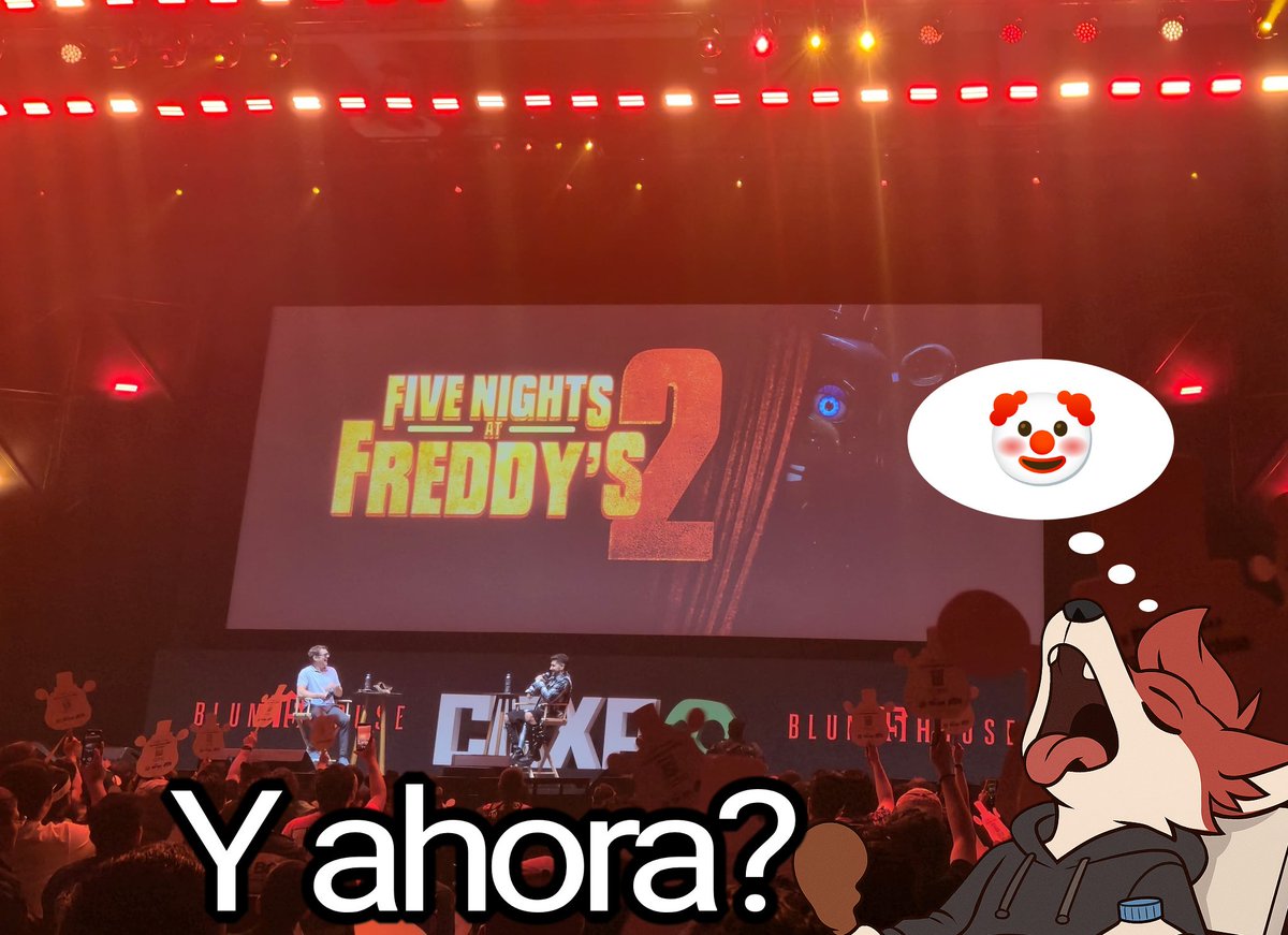 MoxxiDaRedFox's tweet photo. Al final solo nos dieron el póster y el pequeño teaser de la película.
Hoy en CCXP México termino decepcionado a varios usuarios por supuestas filtraciones en la plataforma X/Twitter donde decían que habría un segundo tráiler de #fnafmovie2 #fnafmovie #CCXPMX #ccxp #fnaf #Twitter https://t.co/0NpSHh4cpw