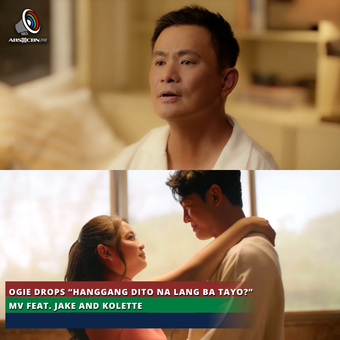 ABS-CBN PR (@abscbnpr) on Twitter photo Award-winning singer-songwriter and producer <a href="/ogiealcasid/">ogie alcasid</a> teams up with Jake Villamor and former “PBB Gen 11” housemate <a href="/kolettemadelo/">Nyckolette Madelo</a> for the music video of “Hanggang Dito Na Lang Ba Tayo?”
Read: corporate.abs-cbn.com/newsroom/news-… Award-winning singer-songwriter and producer <a href="/ogiealcasid/">ogie alcasid</a> teams up with Jake Villamor and former “PBB Gen 11” housemate <a href="/kolettemadelo/">Nyckolette Madelo</a> for the music video of “Hanggang Dito Na Lang Ba Tayo?”
Read: corporate.abs-cbn.com/newsroom/news-…