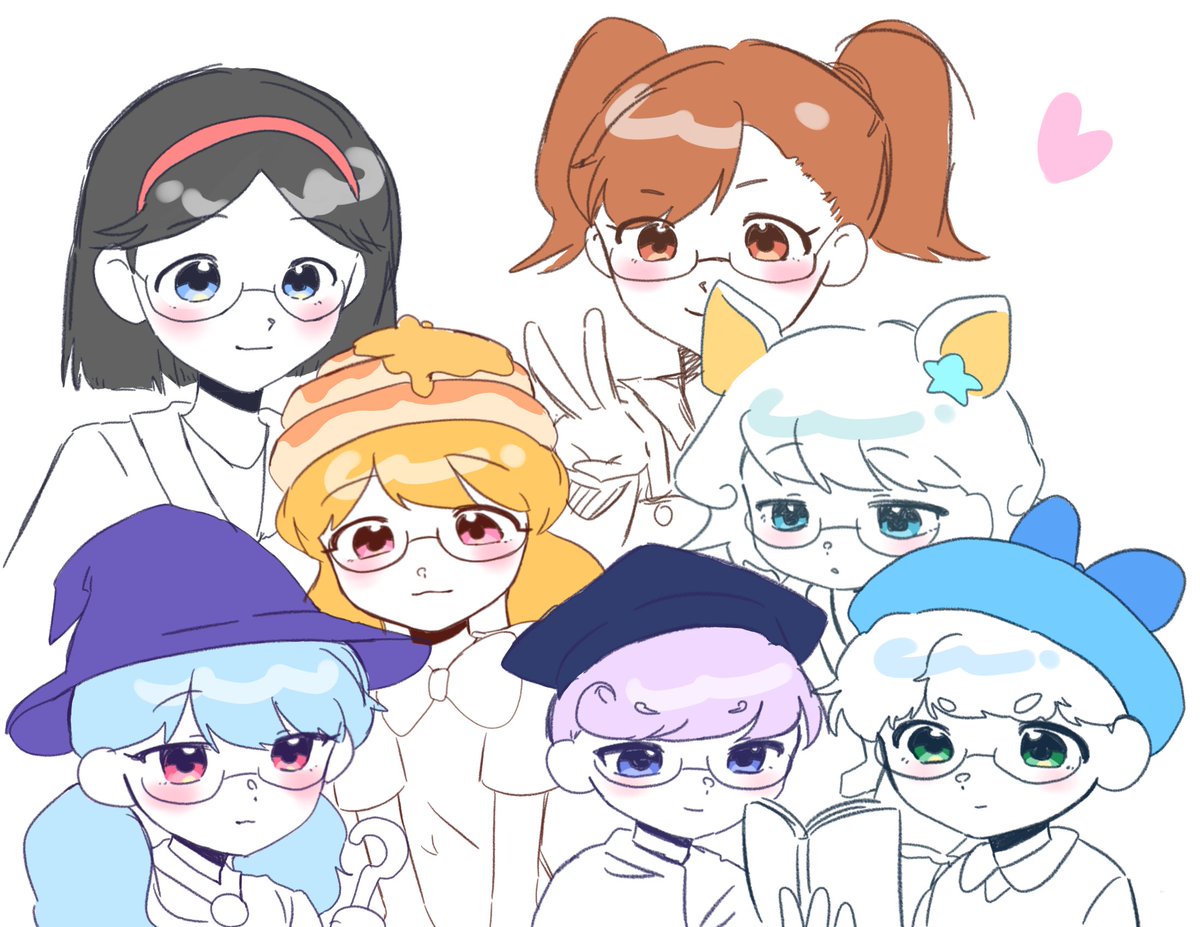 #티니핑_전력_60분 
안경캐들 집합!