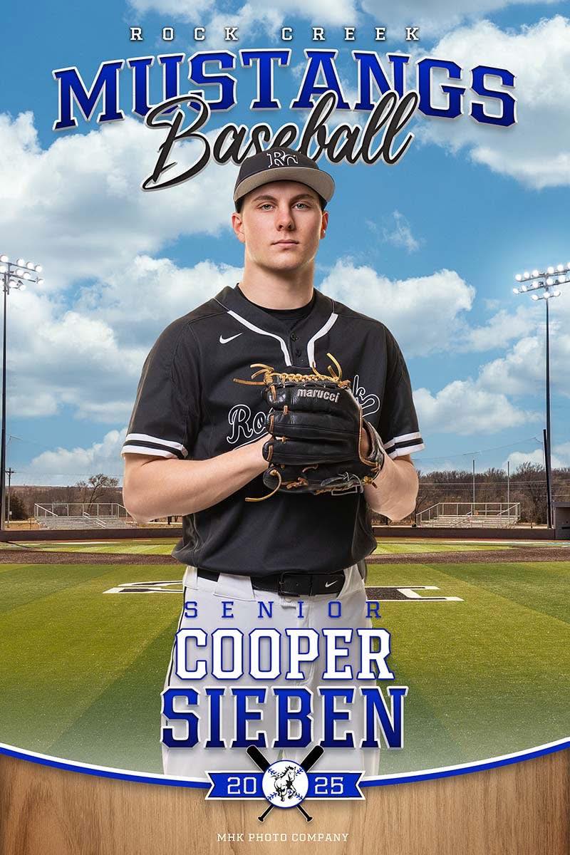 Cooper Sieben - Senior
- HM All NCKL - Pitcher
- 3-3, 3 saves, 36.1 IP, 2.69 ERA
- Tied for school record in single season wins with 9 in 2024
- 10th All Time in Career Strikeouts 
- 6th All Time in Career Wins