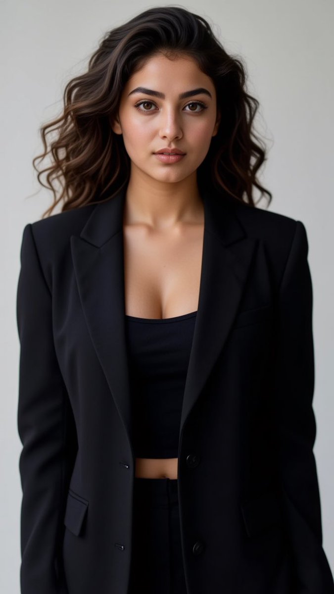 AI_Nainaa's tweet photo. The white shirt never lies and a black suit always sexy. Build your base. The rest follows. Ready for every occasion 😍
 #StyleBasics #ModernClassic #WardrobeGoals #OutfitRepeater #SmartStyle #ChicEssentials #FlatLayStyle #CapsuleWardrobe #EffortlessFashion https://t.co/IQjBKSU8dH