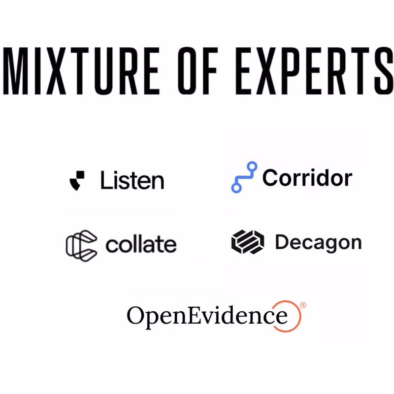 sarah guo // conviction (@saranormous) on Twitter photo join us next week 6/9 6pm at <a href="/conviction/">Conviction</a> in SF for the latest edition of Mixture-of-Experts, our talent event highlighting breakout AI startups that are hiring! Feat the founders of: <a href="/EvidenceOpen/">OpenEvidence</a> <a href="/CorridorSecure/">Corridor</a> @decagonai <a href="/ListenLabs/">Listen Labs</a> and Collate. join us next week 6/9 6pm at <a href="/conviction/">Conviction</a> in SF for the latest edition of Mixture-of-Experts, our talent event highlighting breakout AI startups that are hiring! Feat the founders of: <a href="/EvidenceOpen/">OpenEvidence</a> <a href="/CorridorSecure/">Corridor</a> @decagonai <a href="/ListenLabs/">Listen Labs</a> and Collate.
