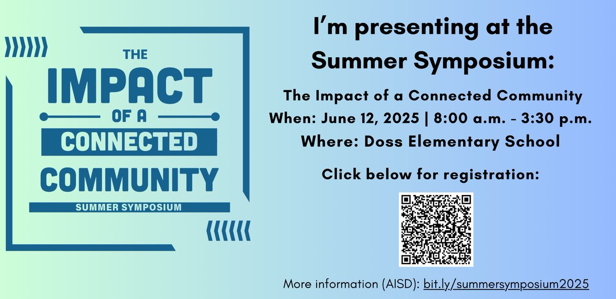 Yza Rodriguez (@yza223) on Twitter photo I'm super excited to presenting at the Summer Symposium about my grant! <a href="/AustinISD/">Austin ISD</a> <a href="/AustinISD_OID/">AISD - Office of Innovation and Development</a> <a href="/AustinEdFund/">Austin Ed Fund</a> <a href="/JJPickleECP/">James Jarrell Pickle Elementary School</a> I'm super excited to presenting at the Summer Symposium about my grant! <a href="/AustinISD/">Austin ISD</a> <a href="/AustinISD_OID/">AISD - Office of Innovation and Development</a> <a href="/AustinEdFund/">Austin Ed Fund</a> <a href="/JJPickleECP/">James Jarrell Pickle Elementary School</a>