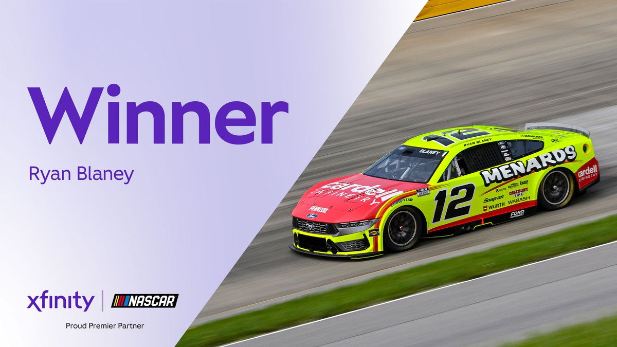 Xfinity Racing (@xfinityracing) on Twitter photo Tennessee Titan.
Ryan <a href="/Blaney/">Ryan Blaney</a> gets his first win of 2025 at <a href="/NashvilleSuperS/">Nashville Superspeedway</a>! Tennessee Titan.
Ryan <a href="/Blaney/">Ryan Blaney</a> gets his first win of 2025 at <a href="/NashvilleSuperS/">Nashville Superspeedway</a>!