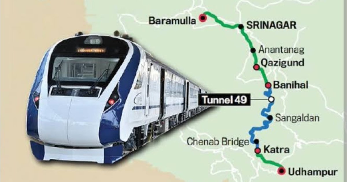 farooqganderbal's tweet image. Kashmir set for a proud leap in connectivity! Thankful to Hon’ble PM Modi Ji & LG Shri Manoj Sinha as train services from Katra to Baramulla via Vande Bharat are expected to start soon. A new era begins! 🇮🇳 #ModiForDevelopment #KatraToKashmir