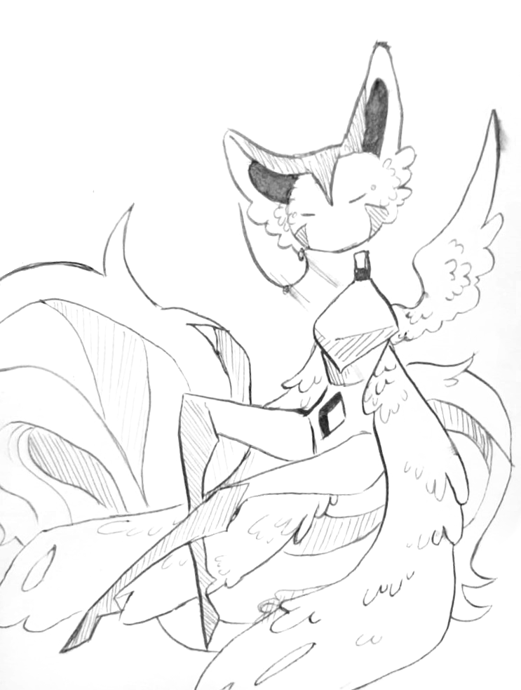 AkoKunn's tweet photo. One little sketch I did today  ヾ(｡･ω･｡)  

#sketch #fantasy #oc #originalcharacter #anthro #commission #commissionopen #vgen #vgenopen #art #draw #ilustration #daily https://t.co/oOGftfot4m