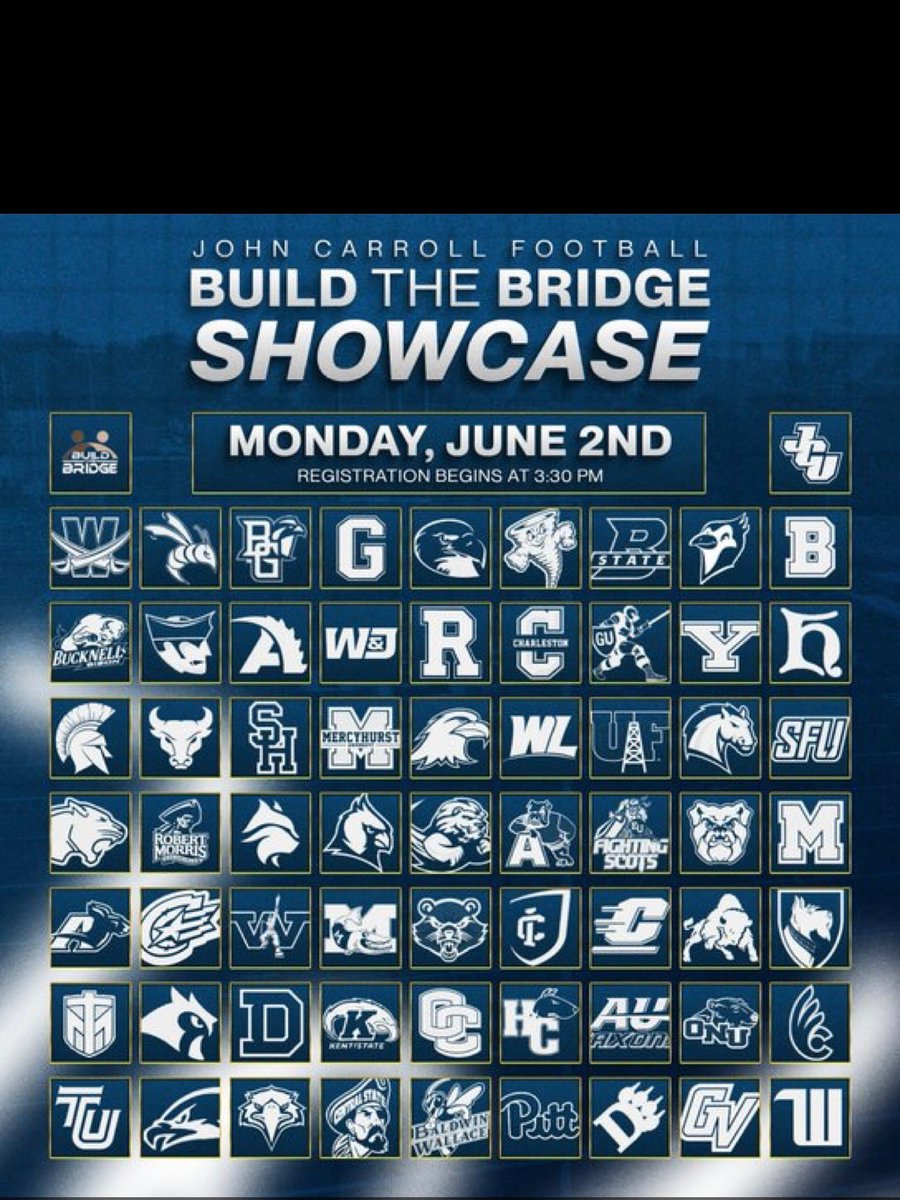 I will be at John Carroll University tomorrow June 2nd for the Build the Bridge showcase . Ready to compete!! <a href="/JCUFootball/">John Carroll Football</a>

<a href="/fhhs_football/">FHHS Football</a>
<a href="/CoachTOJr/">T Owens</a>