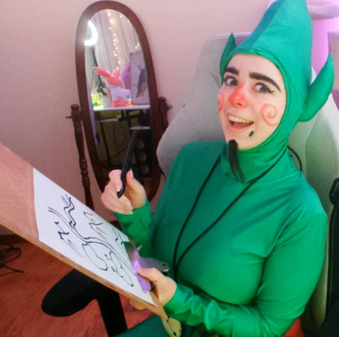 Today I was cosplaying Tingle, from Majora's Mask/Wind Waker -- no one saw it coming (my hope) and it was a HILARIOUS night. Thank you to everyone who hung out! My goal was to bring people a fun laugh and I think I succeeded. 🤣

#Zelda #Tingle #cosplay