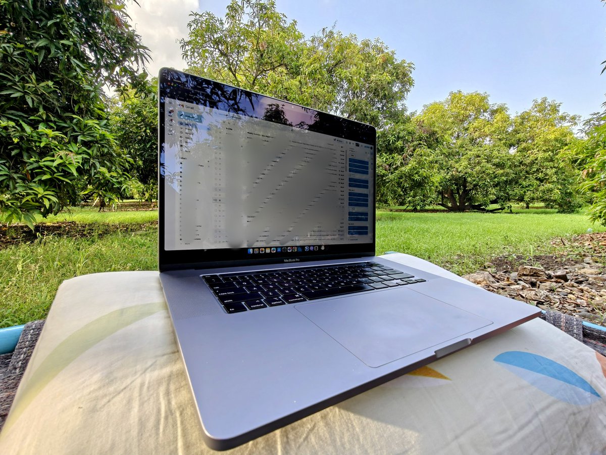 Chiragkapuriya's tweet image. Birds chirping, Slack pinging, Mail syncing and somewhere in the distance lion’s roaring. It’s going to be a wild productive day! #WorkFromFarm #MangoFarm
