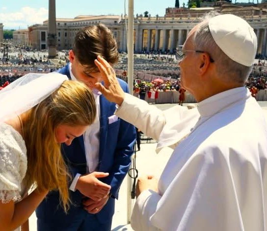 I would remind all married couples that marriage is not an ideal but the measure of true love between a man and a woman: a love that is total, faithful and fruitful. This love makes you one flesh and enables you, in the image of God, to bestow the gift of life.

Pope Leo XIV