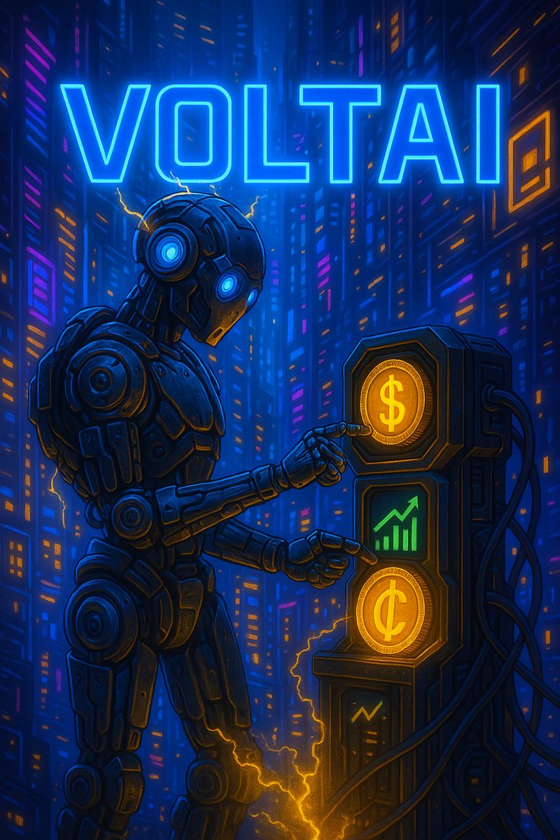 Voltaicoin's tweet photo. 🚀 The future is now...
When AI, blockchain, and meme culture collide — only one name stands out:
VOLTAI ⚡
A robot from the future, sent to disrupt the crypto world.
Are you ready to join the revolution?
#VOLTAI #AI #Crypto #MemeCoin#RobotRevolution #CryptoCommunity #Solana https://t.co/jvb54sQiqZ