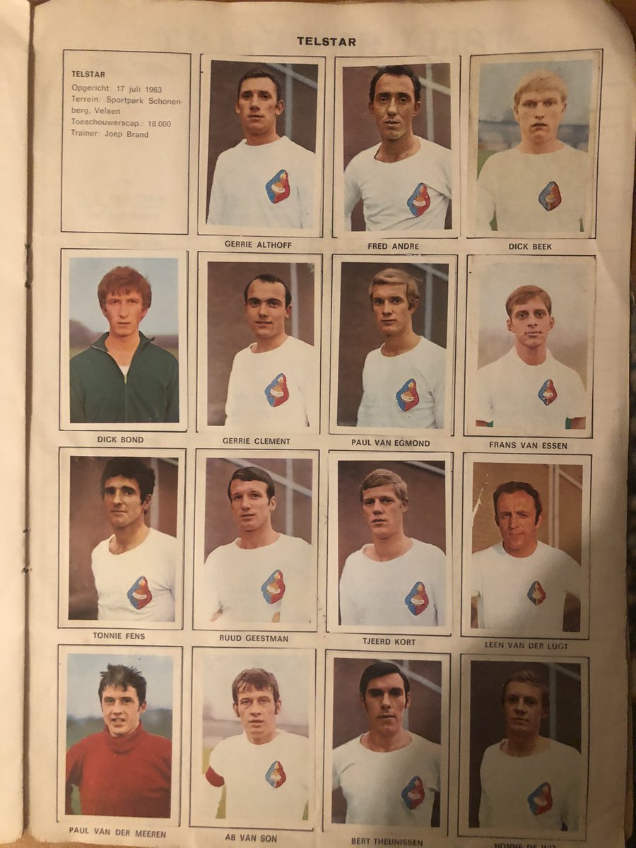 Dit is Telstar in seizoen 1969/1970 #WitteLeeuwen #telstar #wiltel