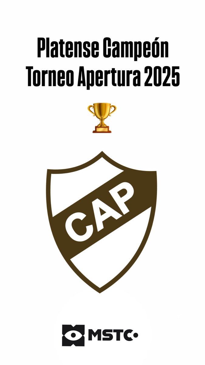 Platense Campeón del Torneo Apertura 2025 !!