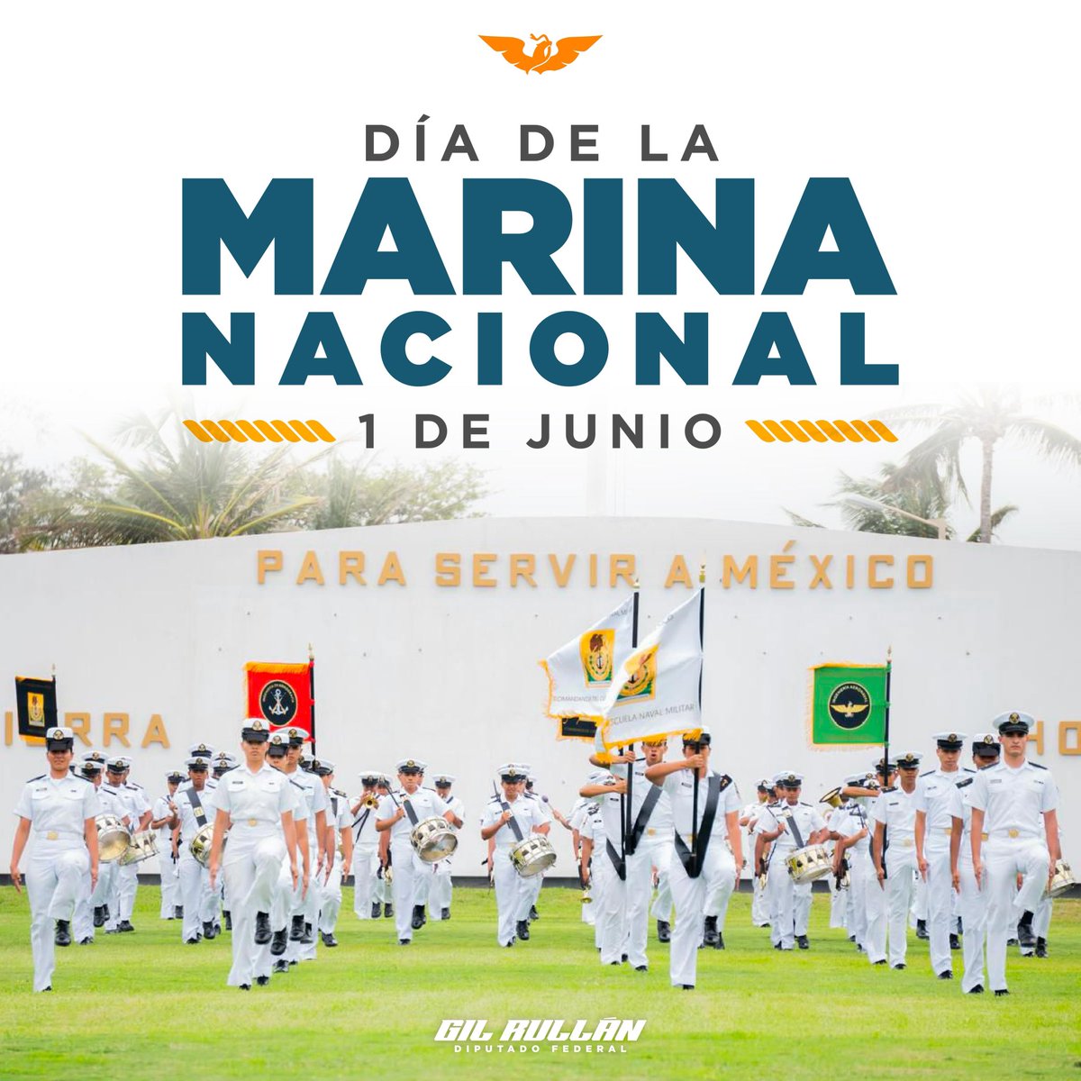 Hoy celebramos con orgullo el #DíaDeLaMarinaNacional.

Es una institución fundamental para México, conformada por mujeres y hombres que con valor y compromiso protegen la soberanía de nuestro país en costas y mares.

Brindan auxilio en emergencias, impulsan el desarrollo marítimo