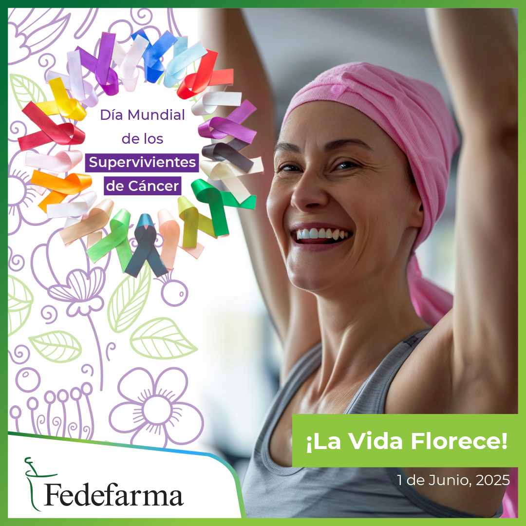 Hoy celebramos la fuerza y esperanza de quienes han superado esta batalla. Desde Fedefarma, honramos su resiliencia y reafirmamos nuestro compromiso con la salud y el bienestar. ¡Su vida es inspiración!

#DíaMundialDeLosSupervivientesDeCáncer #SupervivientesDeCáncer #FedefarmaORG