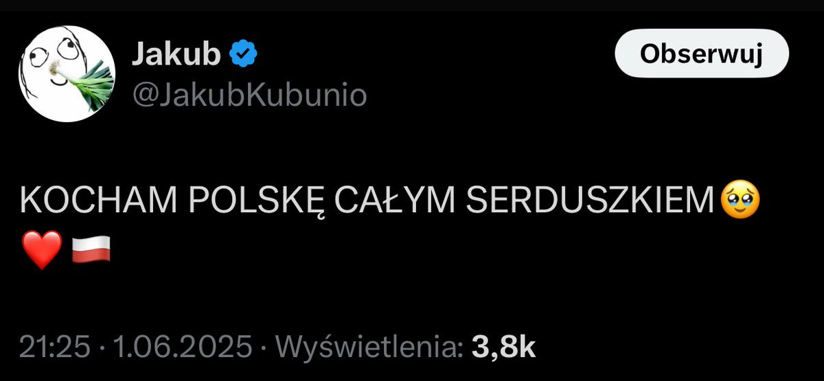 <a href="/JakubKubunio/">Jakub</a> Powiem ci tak – dopóki scena polityczna będzie zdominowana przez chorągiewki, które traktują Polskę jak pole walki ‘my kontra oni’, dopóty nie da się nic sensownego zbudować. 

Na razie tworzysz grupę pajaców, przez których wszystko wygląda, jak wygląda – i to po obu stronach.