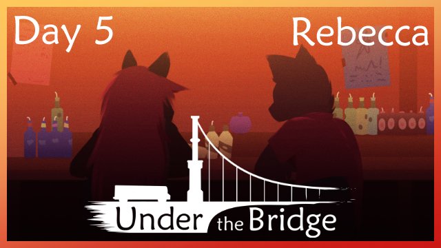 Rebecca's day 5 is now available to the public! Go get 'er!!
josephopossum.itch.io/under-the-brid…