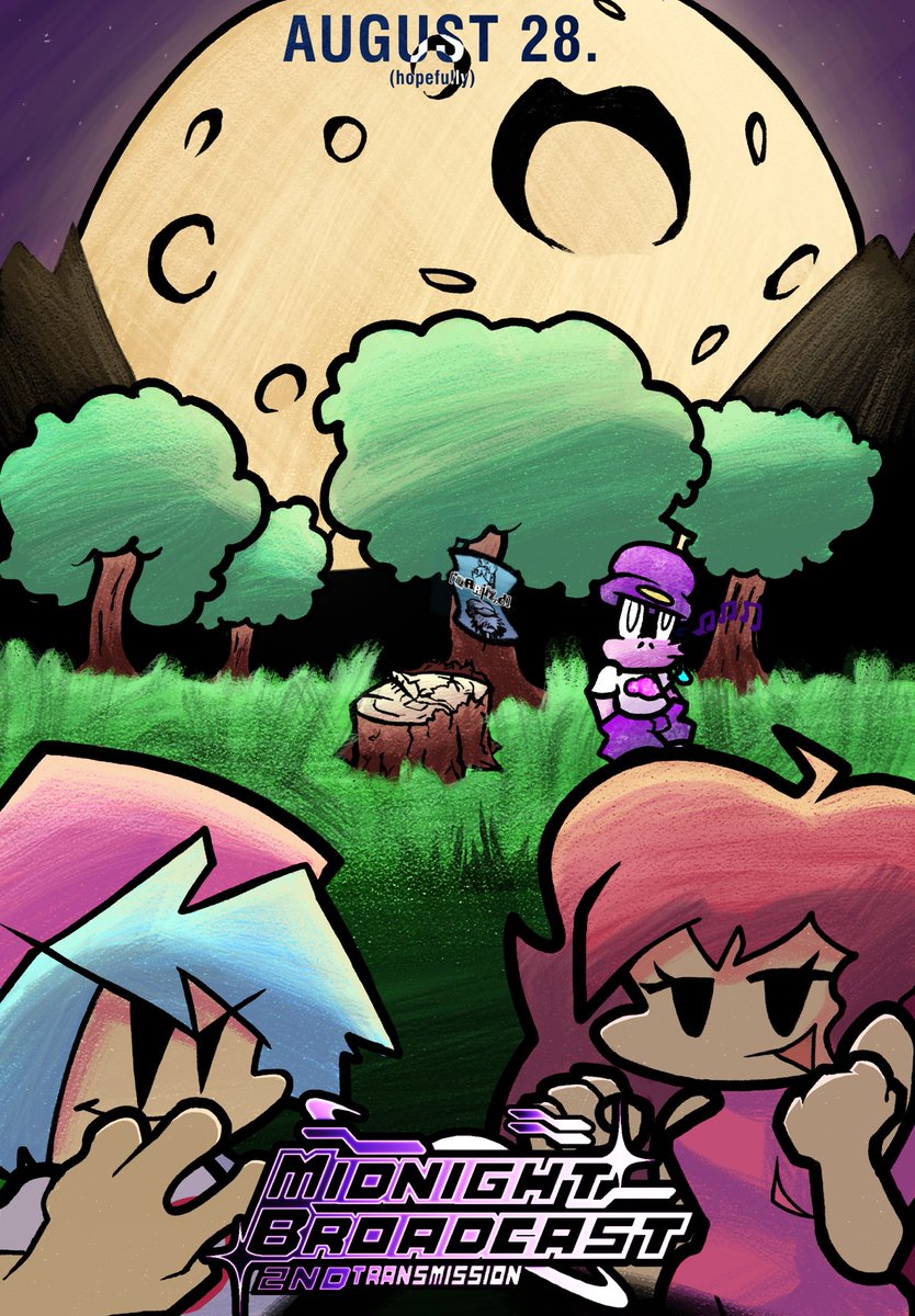 BroadcastMidn's tweet image. AUGUST 28. 
MIDNIGHT BROADCAST 
ONLY ON YOUTUBE 
ART BY @ChillVoltage &amp;amp; @GoatiboyTGN 
OC BY @stfu_kiwi