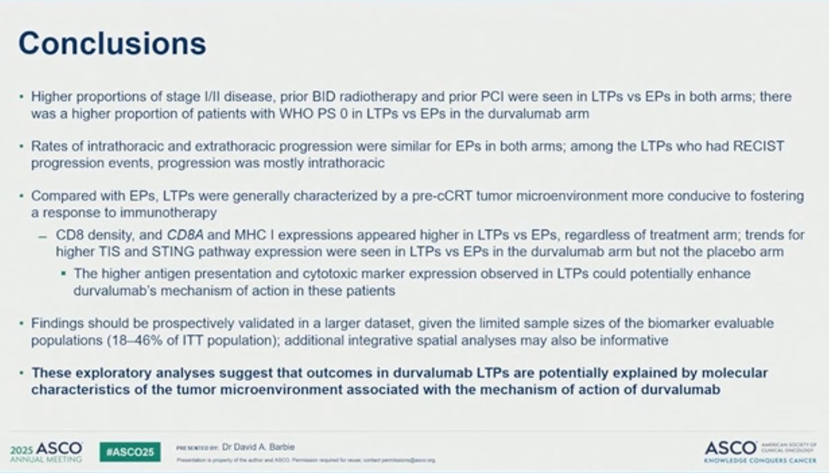 Manuel Dómine, MD, PhD (@manueldomine) on Twitter photo Phase 3 ADRIATIC trial: Clinical and molecular characteristics of early progressors (EPs) and long-term progression-free survivors (LTPs) in LS-SCLC.
Very proud to participate in this trial <a href="/Hospital_FJD/">Fundación Jiménez Díaz</a> #IIS-FJD <a href="/UAM_Madrid/">UAM Autónoma Madrid</a> <a href="/quironsalud/">quirónsalud</a> <a href="/OncoAlert/">OncoAlert</a> #ASCO2025 @AECAP #SCLC Phase 3 ADRIATIC trial: Clinical and molecular characteristics of early progressors (EPs) and long-term progression-free survivors (LTPs) in LS-SCLC.
Very proud to participate in this trial <a href="/Hospital_FJD/">Fundación Jiménez Díaz</a> #IIS-FJD <a href="/UAM_Madrid/">UAM Autónoma Madrid</a> <a href="/quironsalud/">quirónsalud</a> <a href="/OncoAlert/">OncoAlert</a> #ASCO2025 @AECAP #SCLC