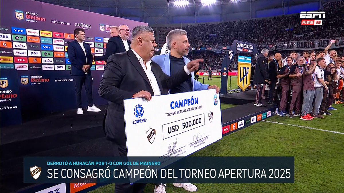 100mil por clasificar a playoffs 
100mil por ganarle a Racing 
100mil por ganarle a River 
100 mil por ganarle a San Lorenzo
100 mil por ganarle la final a Huracan

500mil usd para el campeon es una verguenza hermano