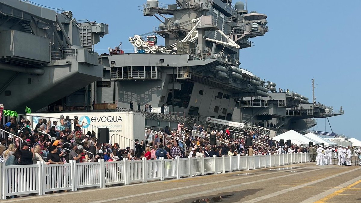 Welcome home to the sailors of the USS Harry S. Truman Strike Group! After an intensive nearly nine-month deployment supporting combat operations at sea, Virginia is proud to have you home. 

Thank you for your service, sacrifice, and steadfast commitment to defending our nation