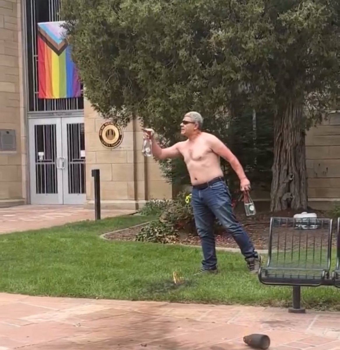 BREAKING: The suspect who was arrested for the attack on pro-Israel protestors in downtown Boulder has been identified as Mohamed Soliman.

Reportedly, he dressed up as a landscaper when he threw Molotov cocktails at the group, burning several individuals, including children.