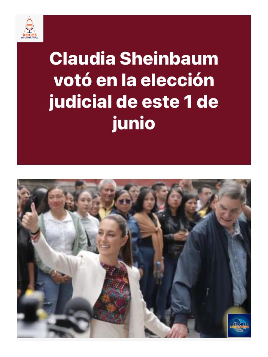 Este 1 de junio es histórico, ya que los ciudadanos acuden a las casillas para elegir a los representantes del Poder Judicial.