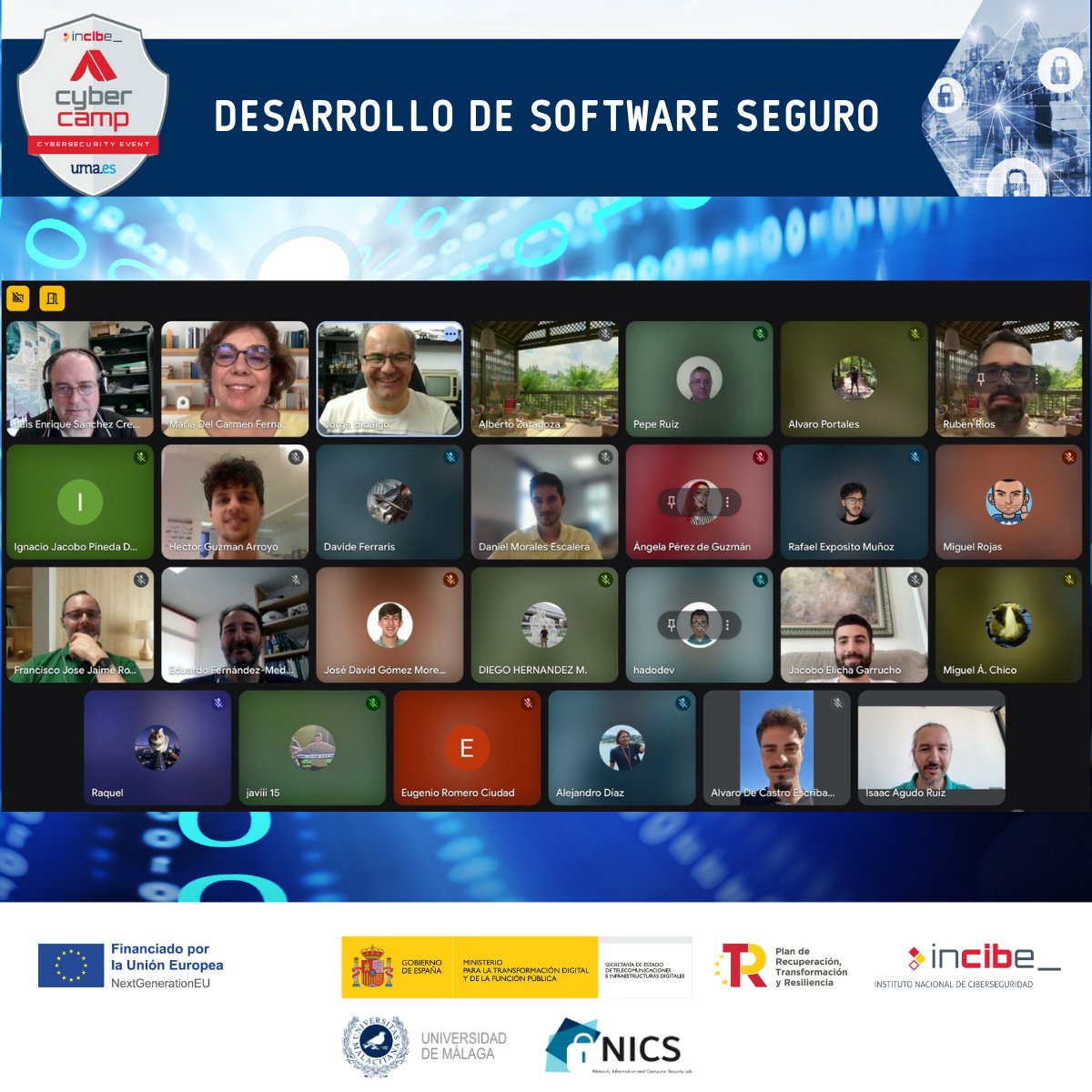 El 28/5 tuvo lugar el foro “Desarrollo de software seguro”. Los ponentes, I. Santamaría, L.E. Sánchez y J. Hidalgo discutieron los principales retos de las empresas para adoptarlo: formación, inversión y dificultad de integración de herramientas
Con <a href="/CyberCampES/">CyberCamp</a> #NextGenerationEU