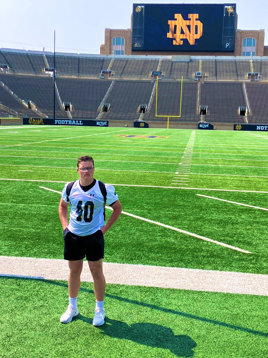 Joey Chiappini 4.5 ⭐️ LS (@joey_chip00) on Twitter photo Beyond grateful to be able to attend the Notre Dame Specialist Camp today! It was great talking to all of the coaches in attendance and being able to showcase my talents to the best of my ability! #GoIrish #HereComeTheIrish
<a href="/TheChrisRubio/">Rubio Long Snapping®</a> <a href="/Minooka_Indians/">Minooka Football</a> <a href="/RecruitTheNook/">Minooka Football Recruiting</a> <a href="/EDGYTIM/">Timothy “EDGYTIM” OHalloran</a> Beyond grateful to be able to attend the Notre Dame Specialist Camp today! It was great talking to all of the coaches in attendance and being able to showcase my talents to the best of my ability! #GoIrish #HereComeTheIrish
<a href="/TheChrisRubio/">Rubio Long Snapping®</a> <a href="/Minooka_Indians/">Minooka Football</a> <a href="/RecruitTheNook/">Minooka Football Recruiting</a> <a href="/EDGYTIM/">Timothy “EDGYTIM” OHalloran</a>