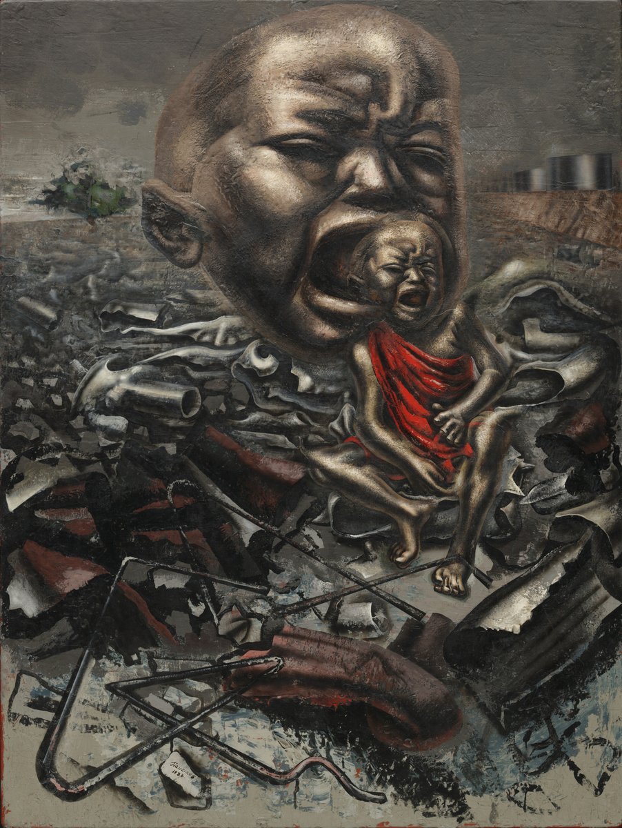 AgitPropArchive's tweet image. &quot;Eco de un Grito&quot; - David Alfaro Siqueiros, 1937.