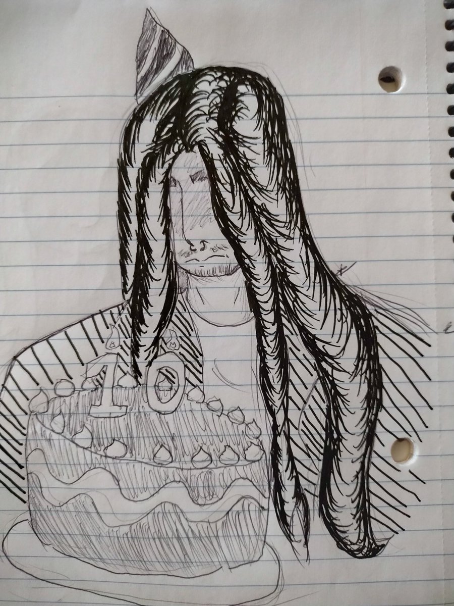 Here he comes world! Be nice to him🩷 (haven't drawn Mr. Edge Lord in forever so it was nice drawing him again :3)