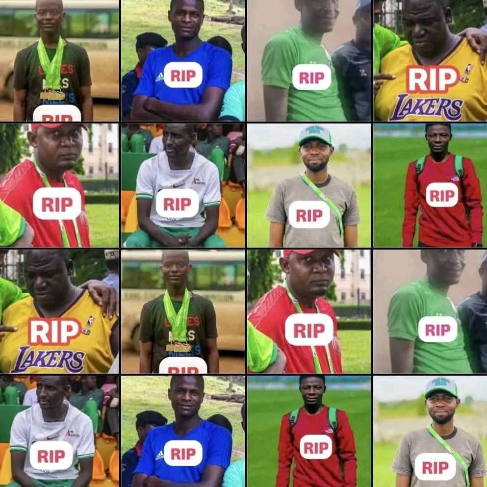 Inna lillahi wa inna ilayhi raji’un..

I am deeply saddened by the news of the tragic death of 22 young athletes and officials from Kano State, who were involved in a road accident at Dakatsalle town, while returning from the just concluded National Sports Festival (NSF), held in