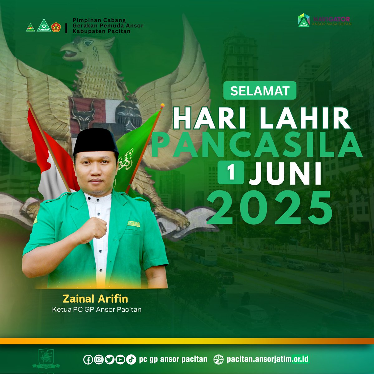 Selamat Hari Lahir Pancasila, 01 Juni 2025

#HariLahirPancasila2025 
#AnsorBanserPacitan