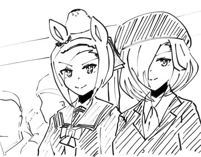 ダービー観戦しに行く前に、新時代の扉見直してこのイラスト描いててよかった…

何万と手を叩くオーディエンス
割れんばかり響く大歓声の中にいた… 