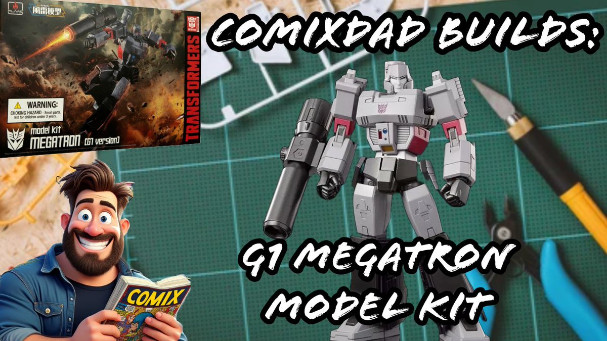 ComixDad (@comixdad) on Twitter photo 🚨Come chat and chill as I build a G1 Megatron model kit now!
Tonight 8:15 PM EST!
On YouTube and Rumble! LINKS BELOW!🚨 🚨Come chat and chill as I build a G1 Megatron model kit now!
Tonight 8:15 PM EST!
On YouTube and Rumble! LINKS BELOW!🚨