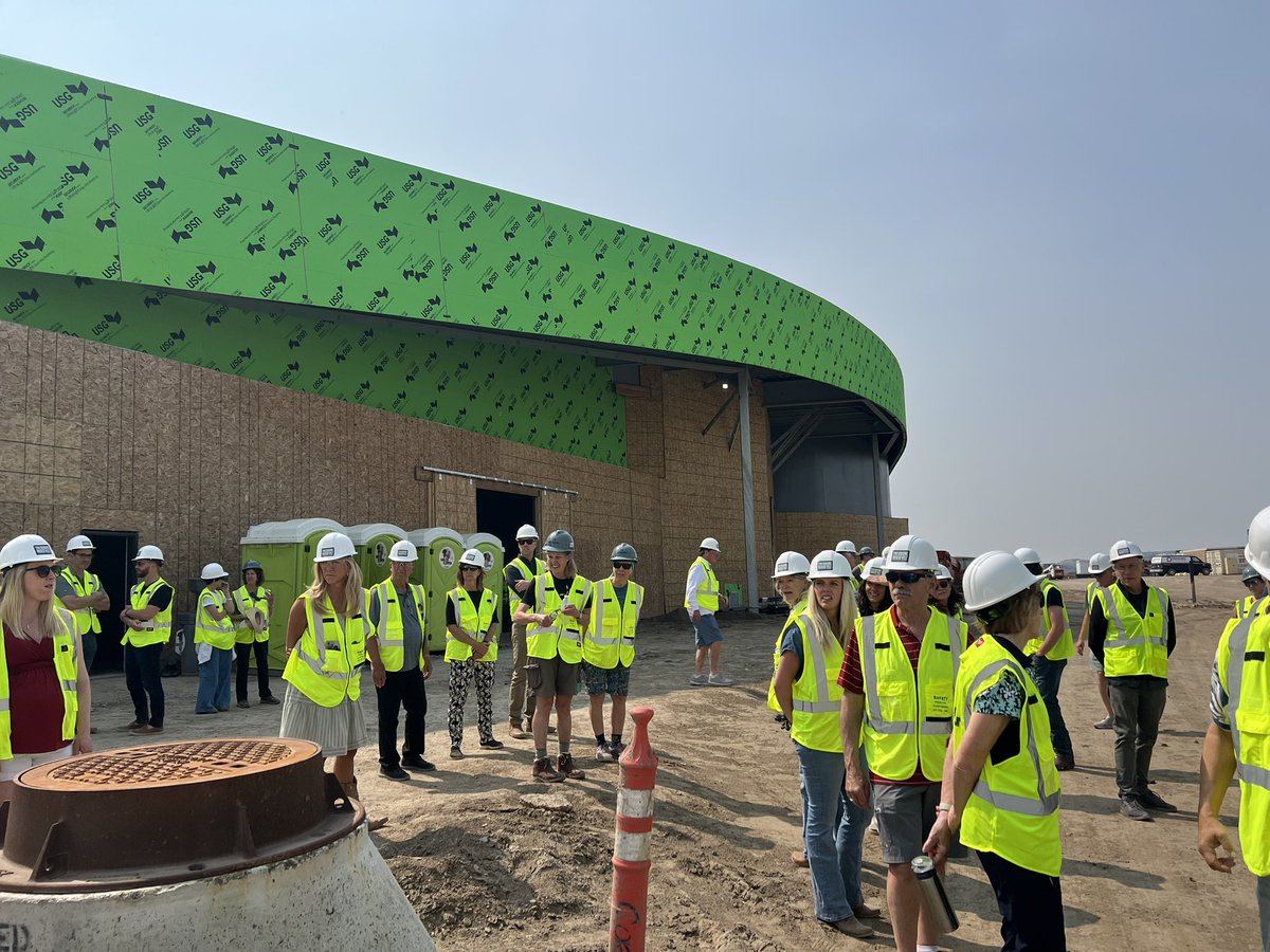 Toured the progress of Theodore Roosevelt Presidential Library in Medora, ND. Check out the rammed earth walls! It’s incredibly impressive and I’m looking forward to its opening on July 4, 2026!