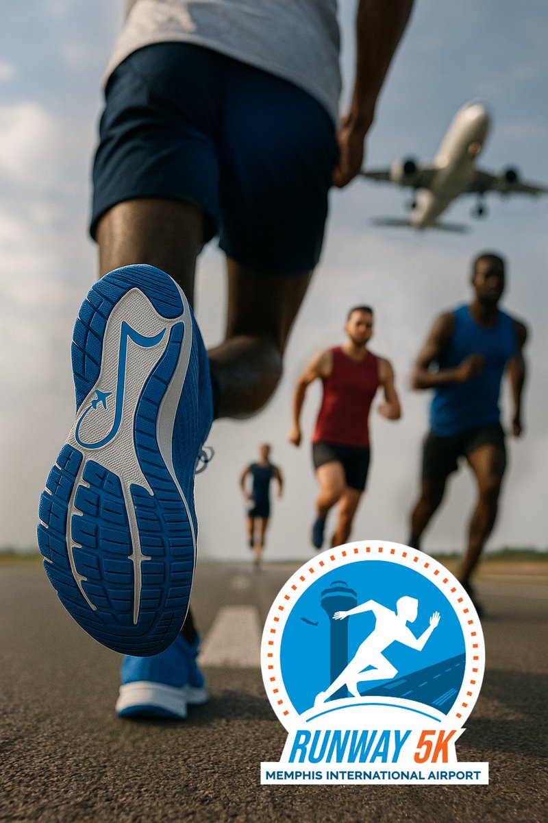 We are thrilled to announce our very first MEM Runway 5K happening on September 20, 2025! Get ready to hit the runway as you enjoy one-of-a-kind views of planes taking off and landing!  For more info and to register, visit flymemphis.com/runway-5k/. Don’t miss out!
#MEM5Krun