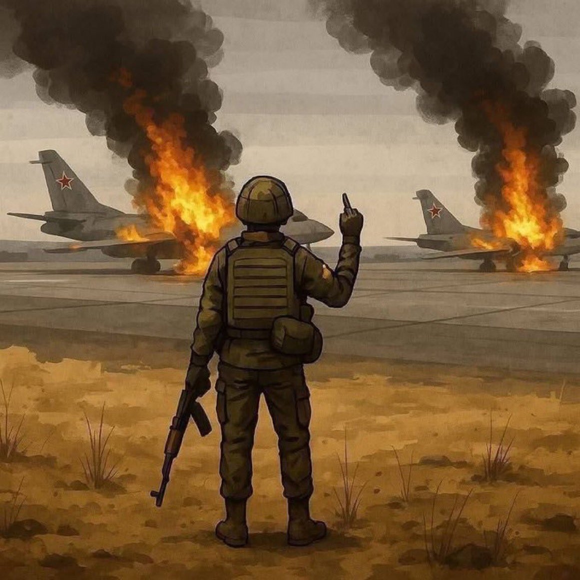 “russian airplane, go fu$k yourself”