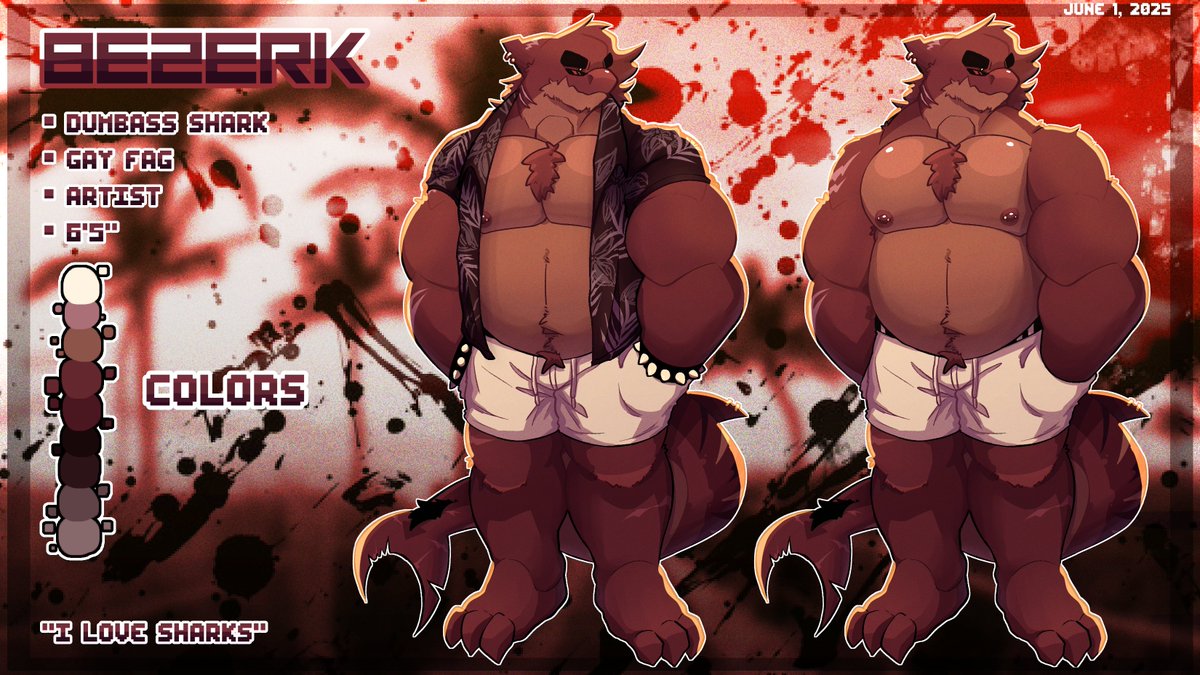 _BezerkStupid's tweet image. 📌 REFERENCE SHEET (JUNE 2025)

Been wanting to redo my ref sheet since it's been a while

Also Happy Pride Month