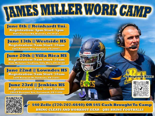 Ryder Chandley (@chandleyryder) on Twitter photo Thank you for the camp invite <a href="/CamCagleRU/">Cameron Cagle</a> ‼️
 <a href="/coach_Ed_Harris/">Andrew Harris</a> <a href="/WarriorsCHS/">CHS Warrior Football</a> <a href="/RecruitGeorgia/">Recruit Georgia</a>
<a href="/TopPreps/">TOP PREPS @TopPreps | X | Sports News & Recruiting</a> <a href="/ExpoRecruits/">Expo Recruits</a>
<a href="/NEGARecruits/">Northeast Georgia Recruits</a>
<a href="/CoachAdamHolley/">Adam Holley</a> <a href="/RecruitNationUS/">Recruit Nation</a> <a href="/coachcolemarsh/">Cole Marsh</a> Thank you for the camp invite <a href="/CamCagleRU/">Cameron Cagle</a> ‼️
 <a href="/coach_Ed_Harris/">Andrew Harris</a> <a href="/WarriorsCHS/">CHS Warrior Football</a> <a href="/RecruitGeorgia/">Recruit Georgia</a>
<a href="/TopPreps/">TOP PREPS @TopPreps | X | Sports News & Recruiting</a> <a href="/ExpoRecruits/">Expo Recruits</a>
<a href="/NEGARecruits/">Northeast Georgia Recruits</a>
<a href="/CoachAdamHolley/">Adam Holley</a> <a href="/RecruitNationUS/">Recruit Nation</a> <a href="/coachcolemarsh/">Cole Marsh</a>