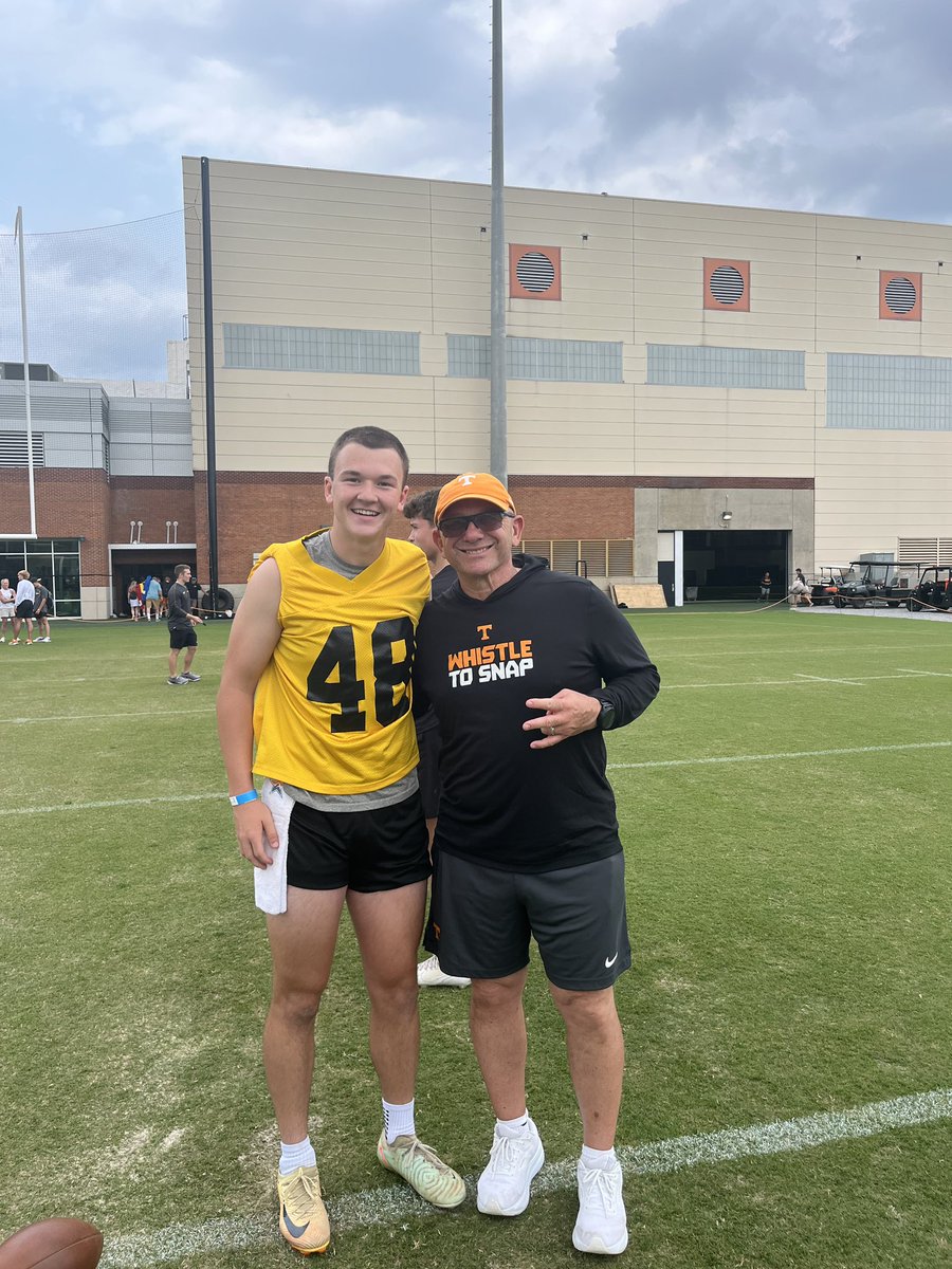 Had a GREAT camp at <a href="/Vol_Football/">Tennessee Football</a> today. Thank you <a href="/coachjoshheupel/">Josh Heupel</a> and <a href="/CoachCrab/">Evan Crabtree</a> for the amazing camp experience. One shot one kill!💪

<a href="/MVPFootballSC/">MVP Football</a> 
<a href="/DanOrnerKicking/">DanOrnerKicking</a>
<a href="/G_Atkins17/">Grayson Atkins</a>