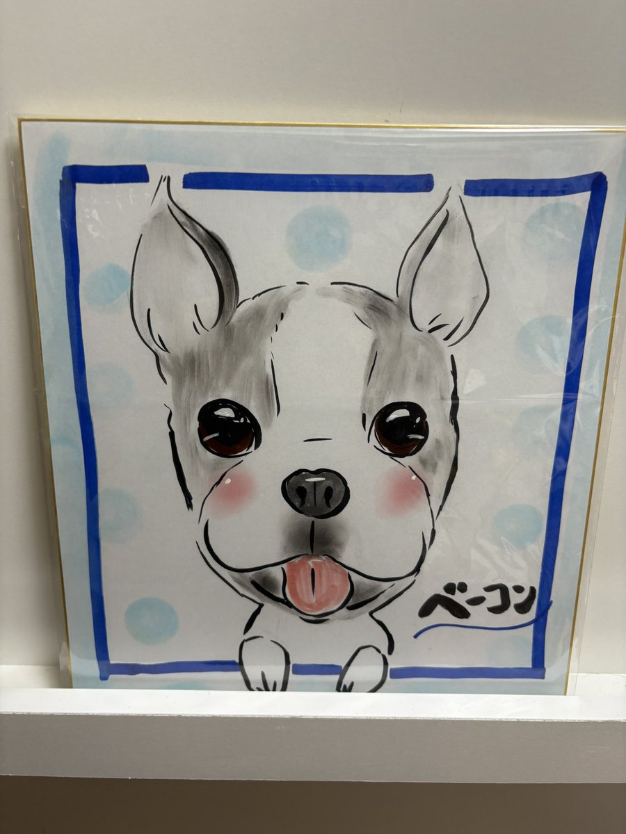 0602bacon's tweet photo. べーこん誕生日おめでとう🎊
初めてイラスト描いてもらった🎨
可愛い😍 https://t.co/VtbzIJYA7c